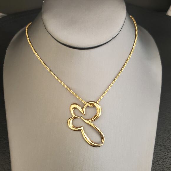 Napier‎ Gold Tone Necklace Abstract Flower - Picture 1 of 7